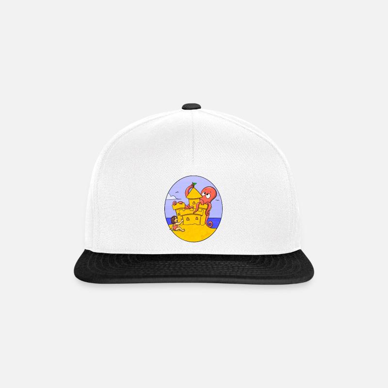 Sommerspass - Snapback Cap - Weiß/Schwarz