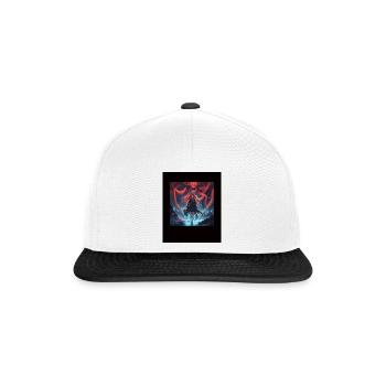 Anime Girls, Rote haare, Mimikry Tentakel Monster - Snapback Cap - Weiß/Schwarz - Vorne