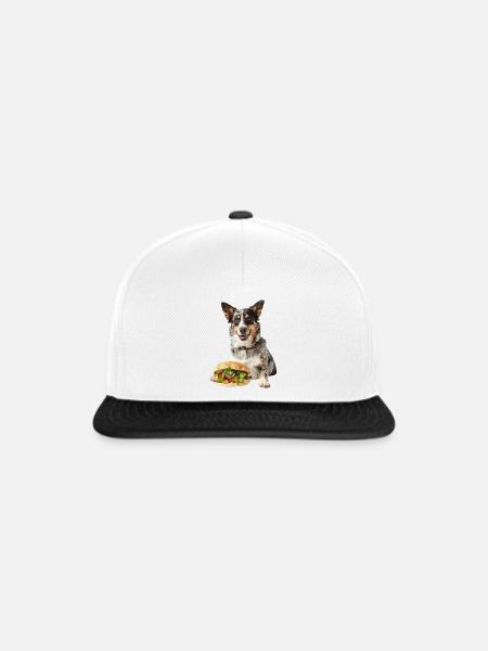 Australischer Treibhund - Snapback Cap - Weiß/Schwarz