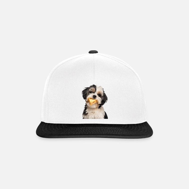 Shih Tzu - Snapback Cap - Weiß/Schwarz