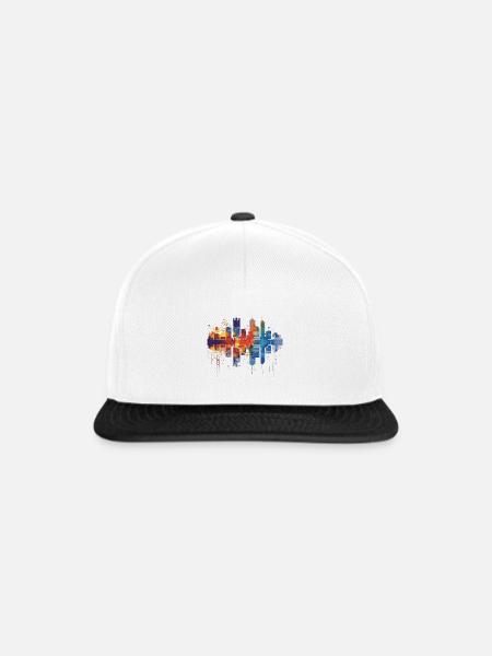 Almere - Snapback Cap - Weiß/Schwarz