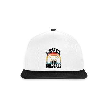 10 Birthday gift Funny 10th birthday Present - Snapback Cap - white/black - Front