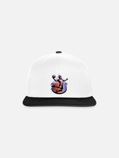 Handball Handballer - Snapback Cap - Weiß/Schwarz