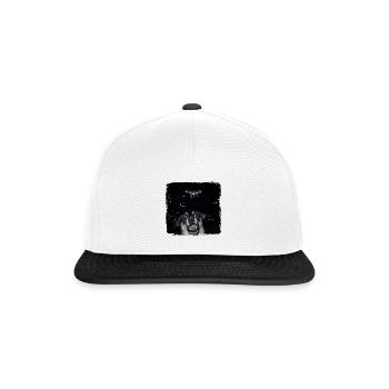 Drôle de chien Selfie Ufo Meme Gift - Casquette snapback - blanc/noir - Devant