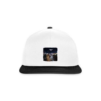 Funny Cat Selfie Ufo Meme Gift - Snapback Cap - white/black - Front