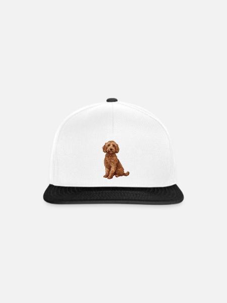 Labradoodle - Snapback Cap - Weiß/Schwarz