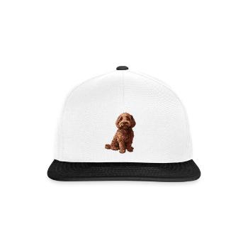 Labradoodle - Snapback Cap - Weiß/Schwarz - Vorne