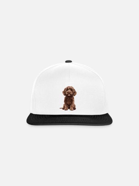 Labradoodle - Snapback Cap - Weiß/Schwarz