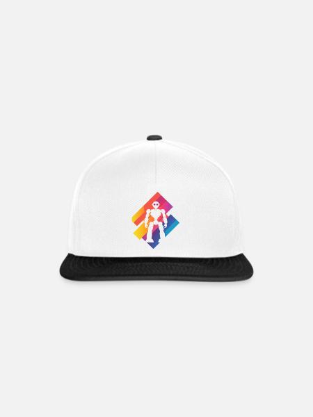 Robotik Maschine Tech - Snapback Cap - Weiß/Schwarz