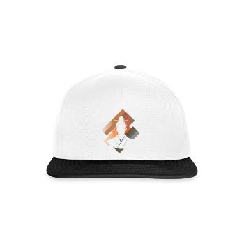 Judo samouraï - Casquette snapback - blanc/noir - Devant