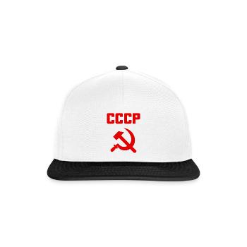 Soviet - Marteau et faucille Union soviétique - Communiste - Casquette snapback - blanc/noir - Devant