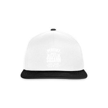 Susann - Perfekt Sein Kann Jeder Susann Sein Nicht - Snapback Cap - Weiß/Schwarz - Vorne