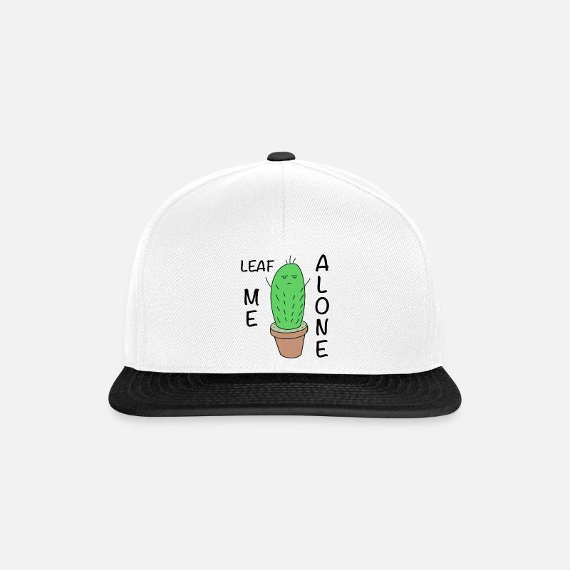 Grumpy Cactus - Snapback Cap - white/black