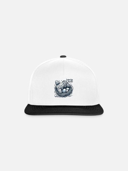 Osterei Jäger Gaming Controller Design - Snapback Cap - Weiß/Schwarz