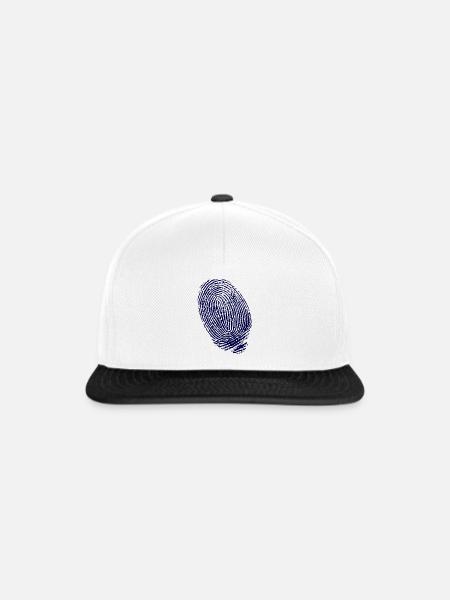 FINGERABDRUCK - Snapback Cap - Weiß/Schwarz