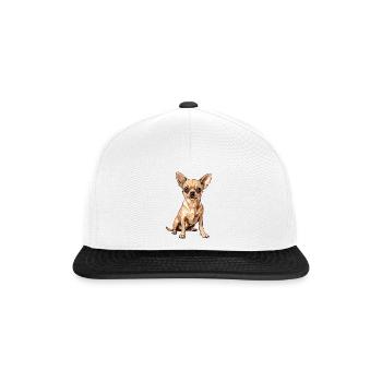 Chihuahua - Snapback Cap - Weiß/Schwarz - Vorne