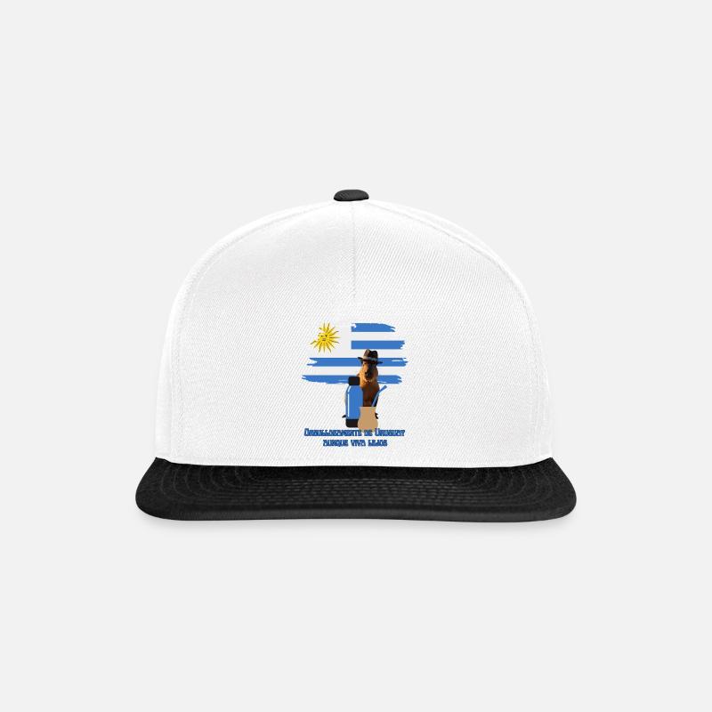 Stolz auf Uruguay, obwohl ich weit weg lebe - Snapback Cap - Weiß/Schwarz