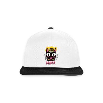 Cat Mom Cats Mom Cat Cats Mom Kitten - Snapback Cap - white/black - Front