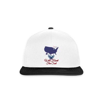 Free Spirit of America - Snapback Cap - white/black - Front