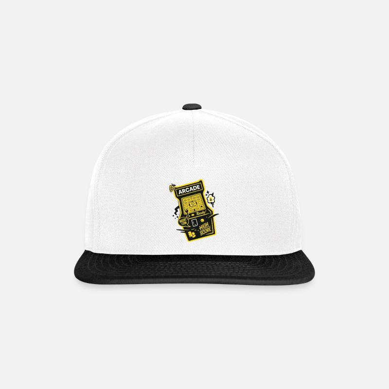Arcade Ready High Score - Snapback Cap - white/black