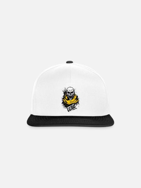 Dortmund Fußball Fußball Ultras Fan - Snapback Cap - Weiß/Schwarz