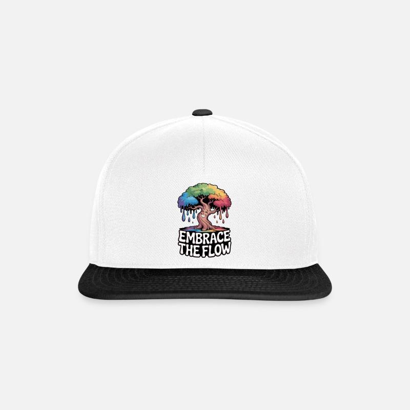 Melting Tree - Snapback Cap - white/black