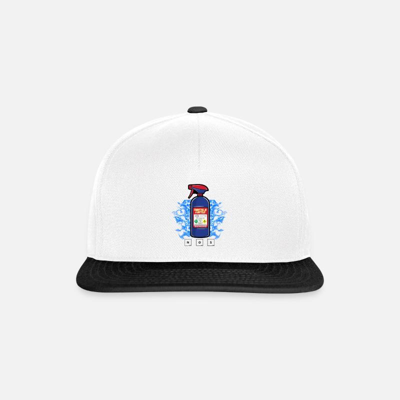 Throttle in a Bottle - Snapback Cap - Weiß/Schwarz