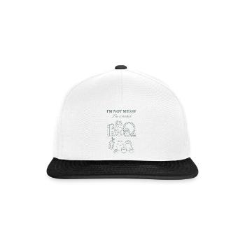 Je ne suis pas désordonné, je suis un collectionneur d’antiquités - Casquette snapback - blanc/noir - Devant