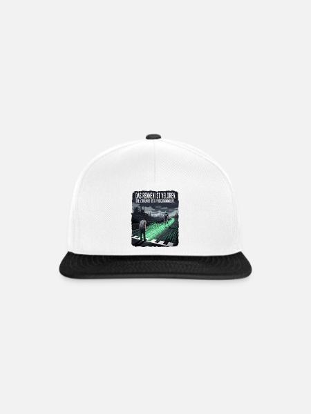 Zukunft Rennen - Snapback Cap - Weiß/Schwarz