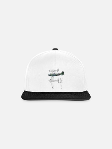 Li-2 - Snapback Cap - Weiß/Schwarz