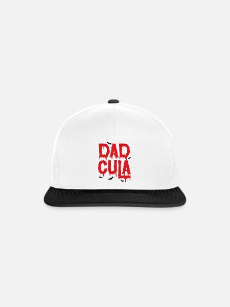dadcula - Snapback Cap - Weiß/Schwarz