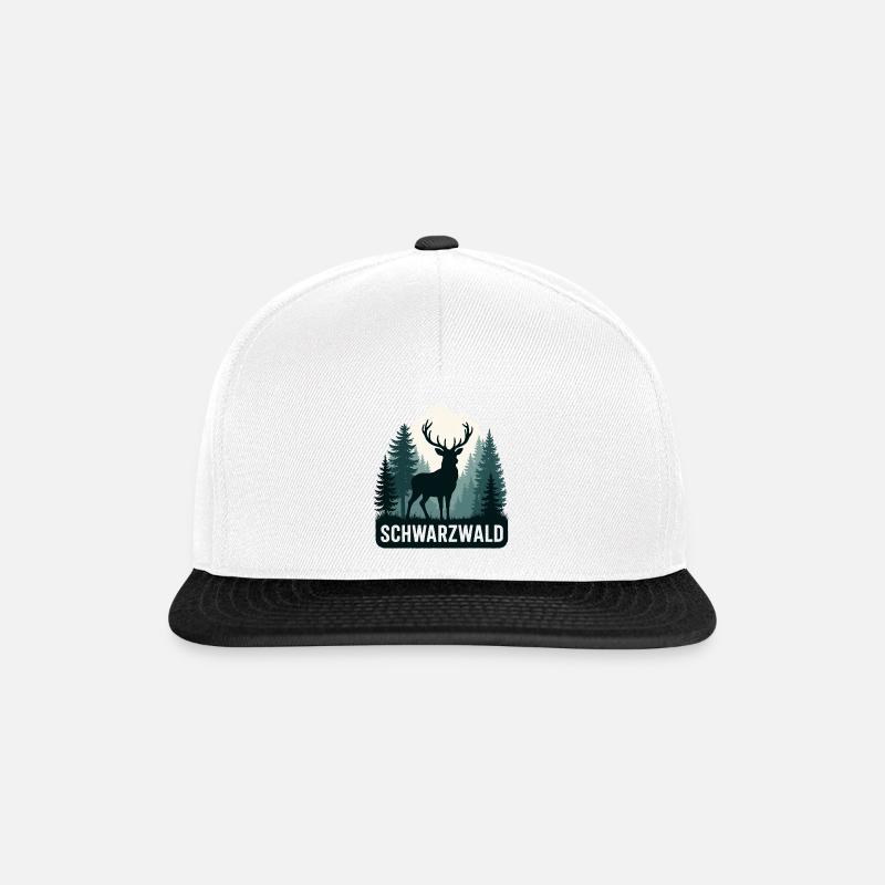 Black Forest - Snapback Cap - white/black