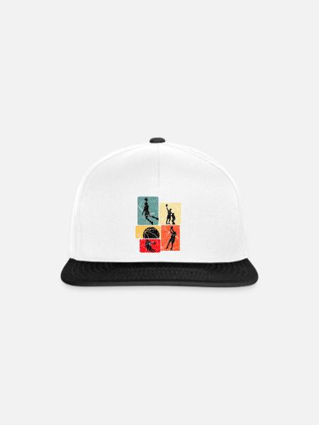 Basketball Basketballer - Snapback Cap - Weiß/Schwarz