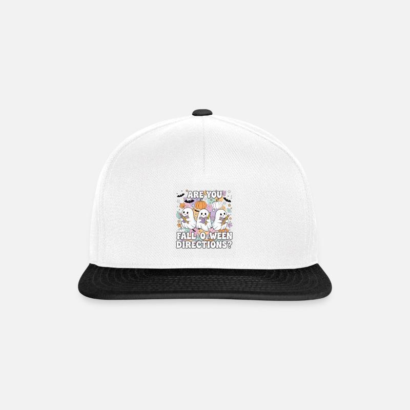 Fall-O-Ween Ghosts Reading - Snapback Cap - white/black