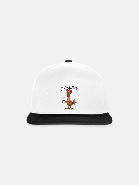 f-caw-f - Snapback Cap - Weiß/Schwarz