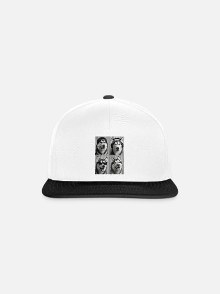 Husky - Snapback Cap - Weiß/Schwarz