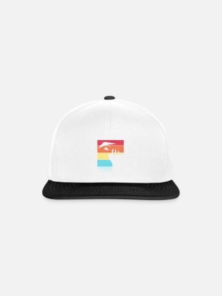 Gleitschirm Gleitschirmfliegen Gleitschirmflieger - Snapback Cap - Weiß/Schwarz