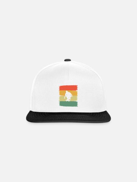 Skater Skateboard Skaten - Snapback Cap - Weiß/Schwarz