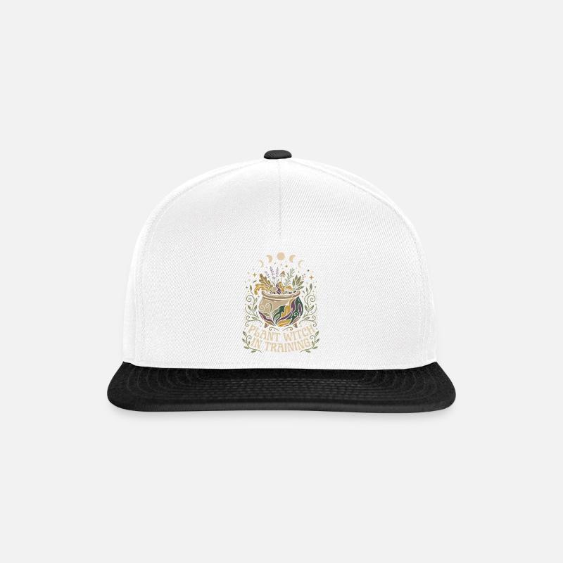 Plant Witch In Training Witch Herbal Moon - Snapback Cap - white/black