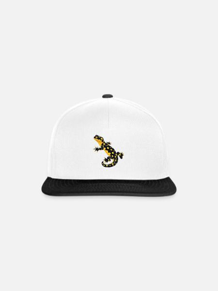 Feuersalamander Salamander - Snapback Cap - Weiß/Schwarz