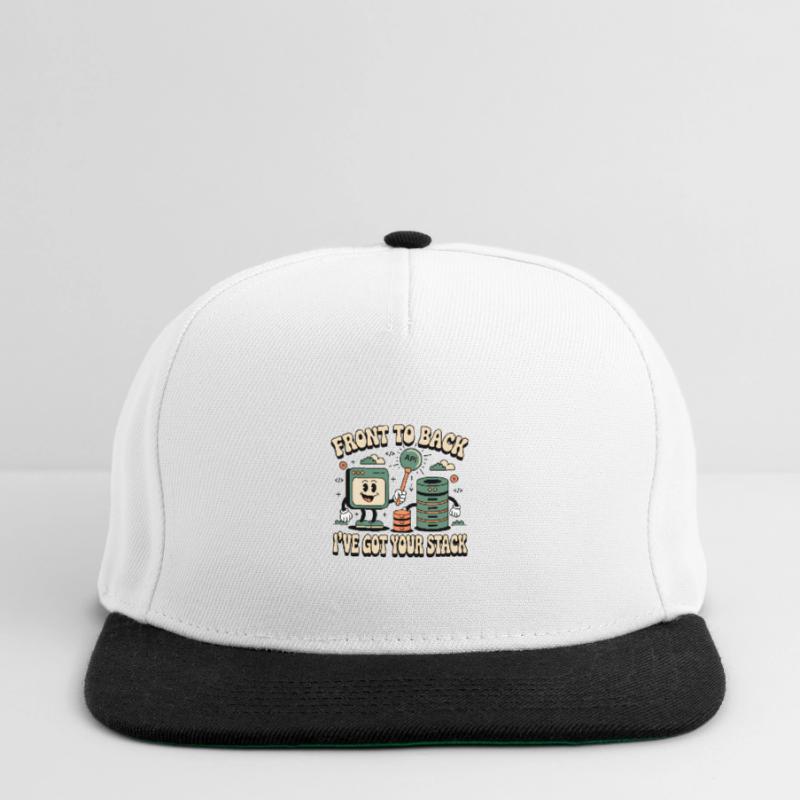 From Front to Back: Full Stack Developers Snapback Cap