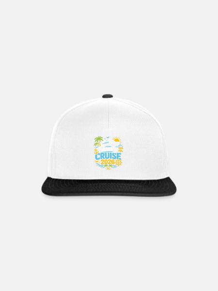 Familien Kreuzfahrt 2026 - Snapback Cap - Weiß/Schwarz