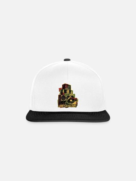Roots Reggae Dub Soundsystem - Snapback Cap - Weiß/Schwarz