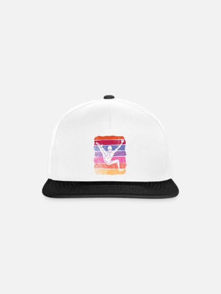 Boulderer Boulder Bouldern - Snapback Cap - Weiß/Schwarz