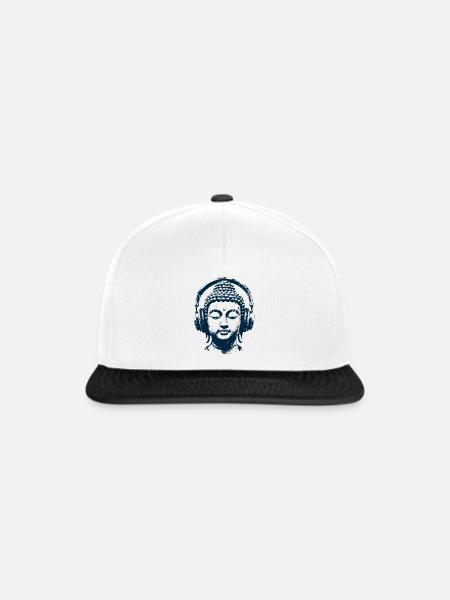 Zen Buddha - Snapback Cap - Weiß/Schwarz