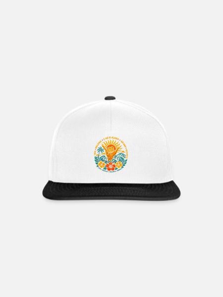 Aloha Shaka Werte - Snapback Cap - Weiß/Schwarz