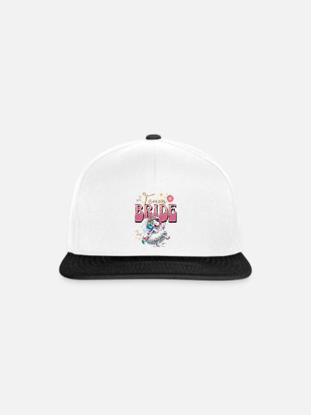 Team Bride - Snapback Cap - Weiß/Schwarz