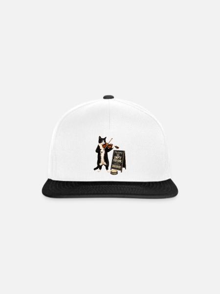 Die leere Futterschale - Snapback Cap - Weiß/Schwarz