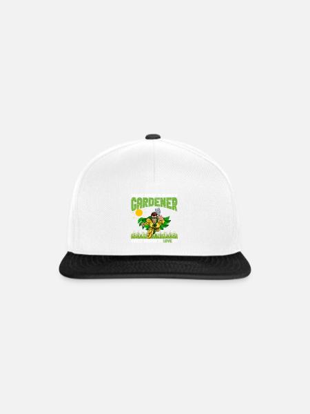 Superhelden-Gärtner - Snapback Cap - Weiß/Schwarz