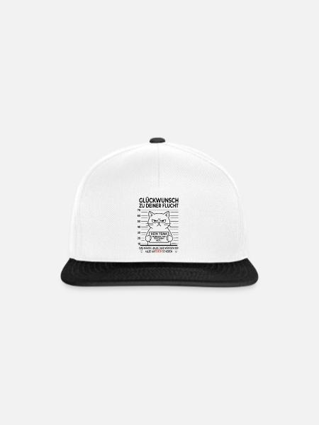 Lustiges Abschiedsgeschenk Kollegen - Snapback Cap - Weiß/Schwarz